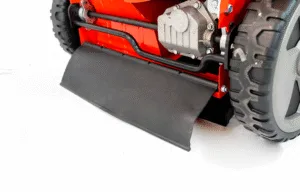 Detalle de la máquina cortacésped